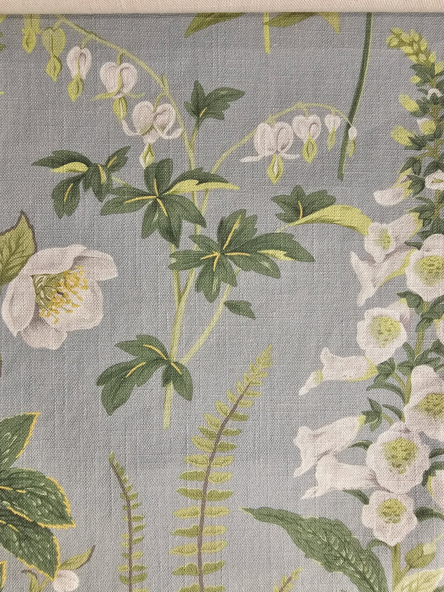 Tygprov - Floren Linen Aqua