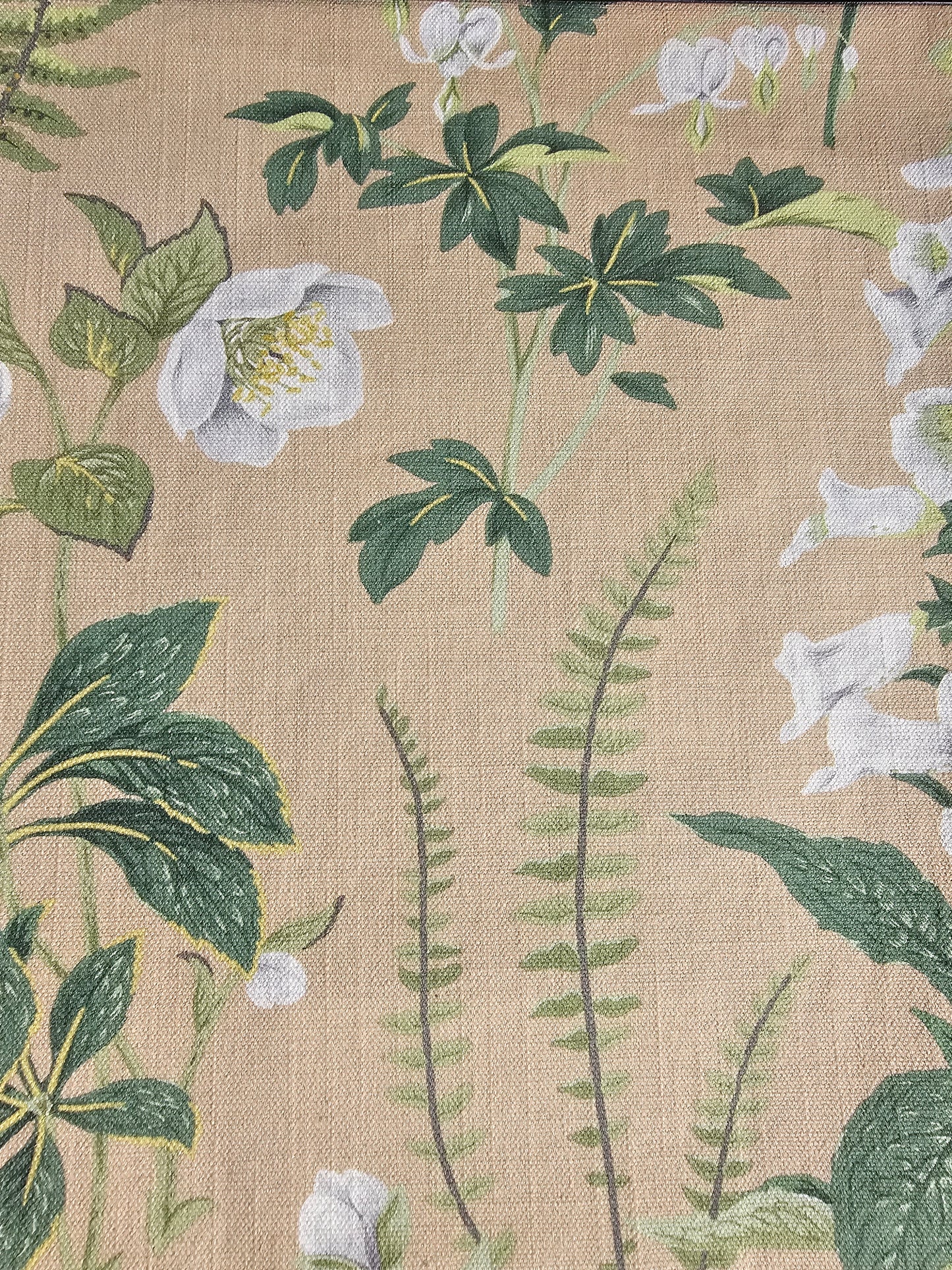 Tygprov - Floren Linen Sand