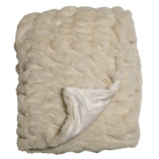 Pläd Fluffy - Creme