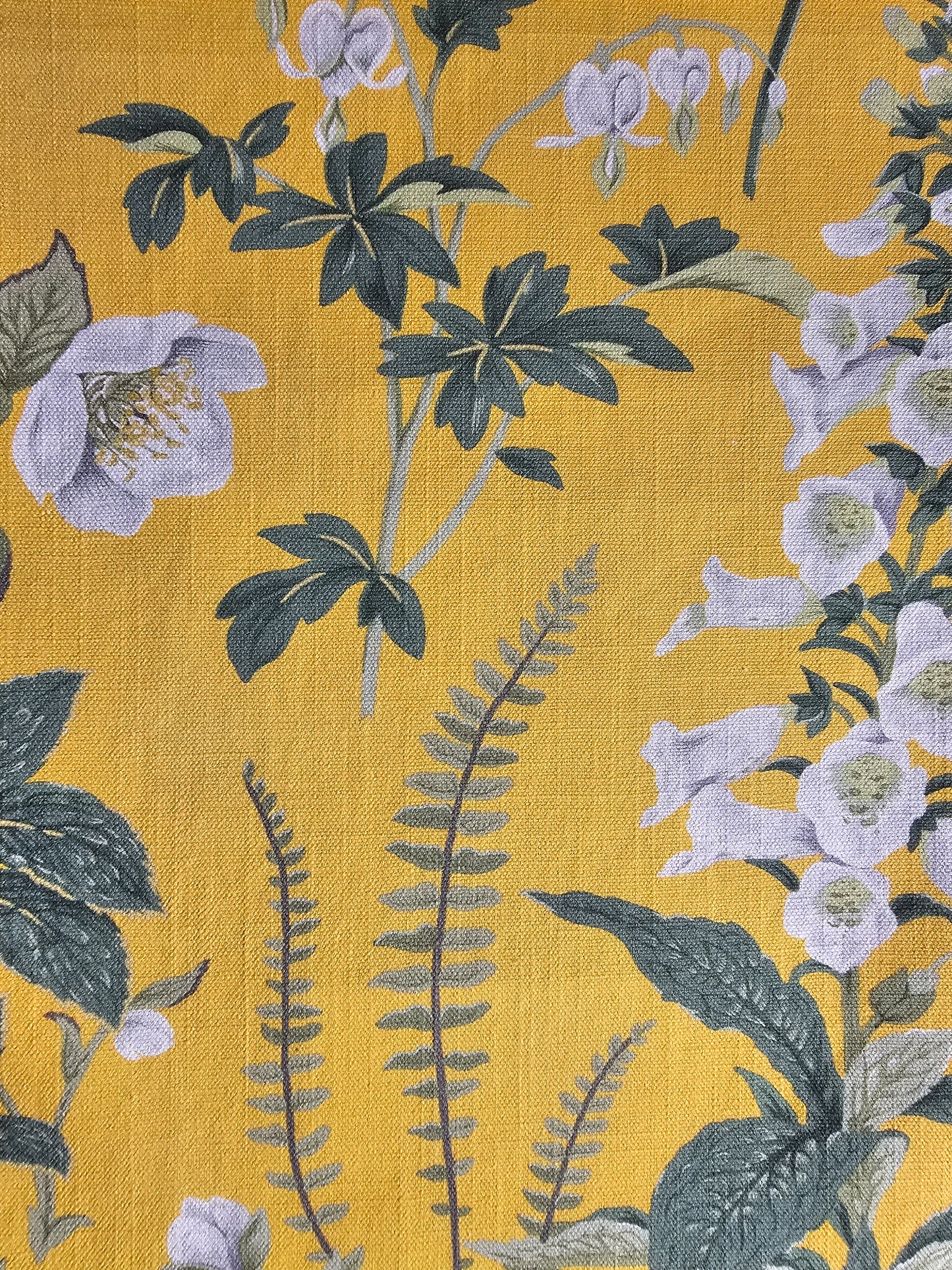 Tygprov - Floren Linen Mustard