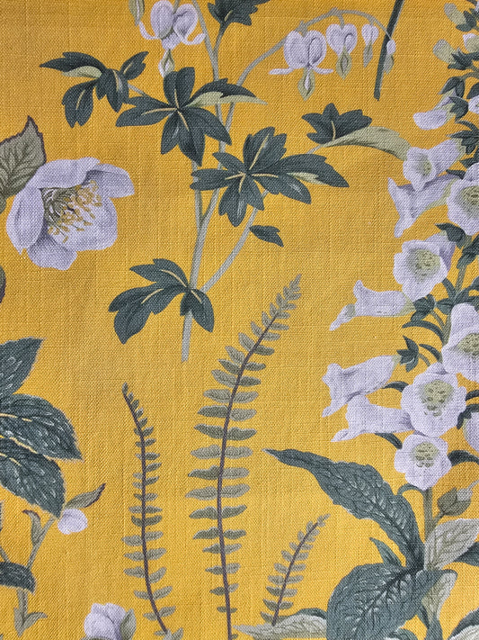 Tygprov - Floren Linen Mustard