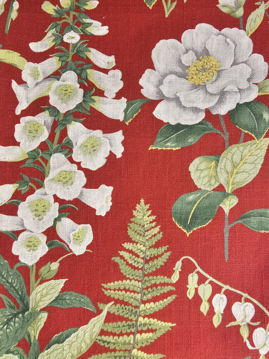 Tygprov - Floren Linen Ruby